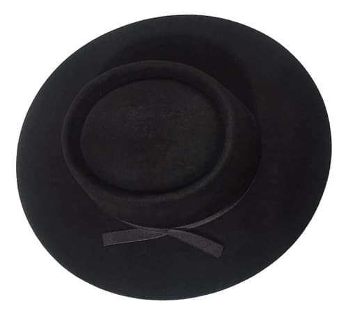 Sombrero Plato Redondo Ala 8 Fieltro Paño Oveja