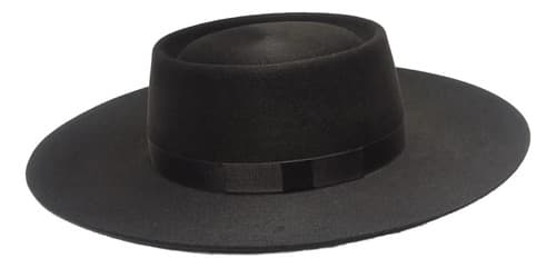Sombrero Plato Redondo Ala 10 Trad. Arg. Fieltro Paño Oveja
