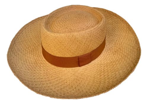 Sombrero Panama Pampa Ala 9-10 Muycriollo Tejido A Mano